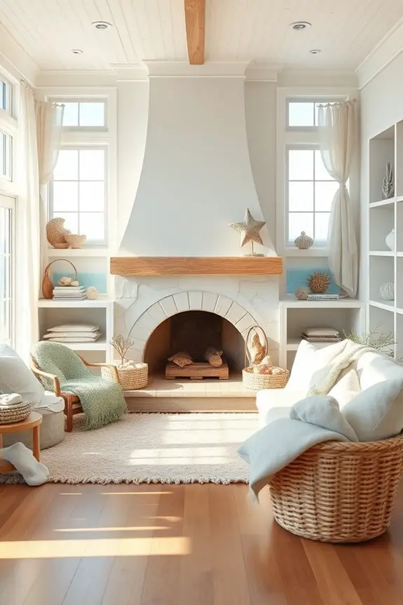 coastal fireplace design ideas
