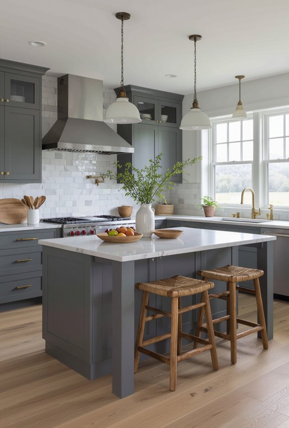 coastal gray with driftwood warmth