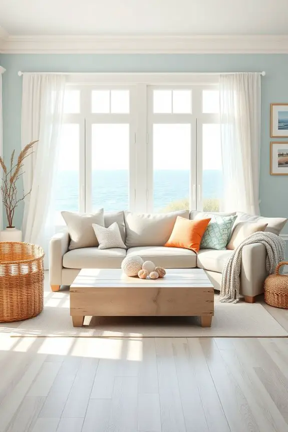 coastal light and airy decor