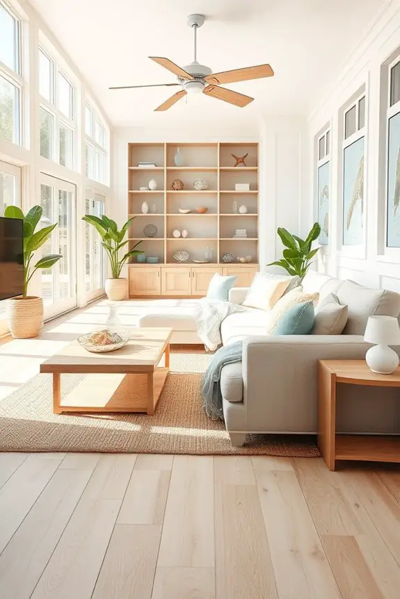 coastal light wood finishes