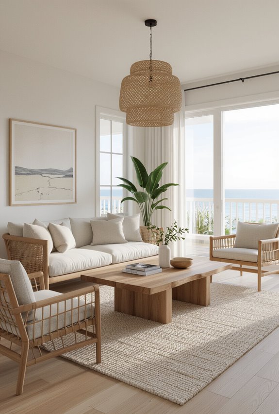 coastal linen driftwood jute