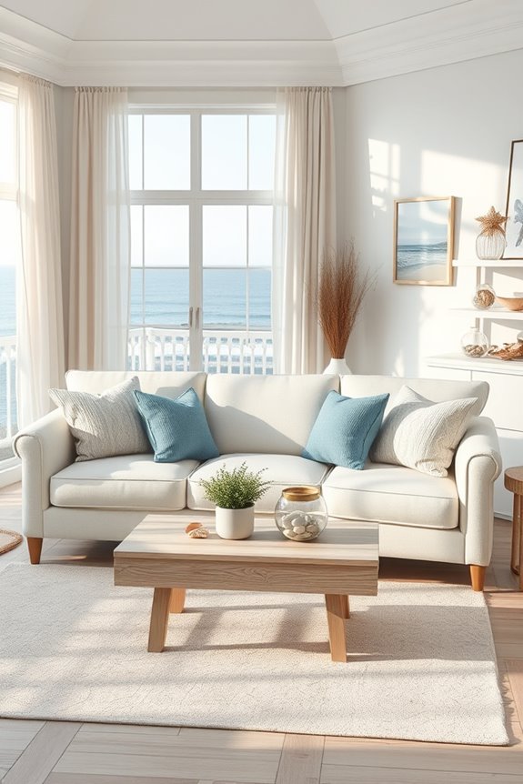coastal living room transformation
