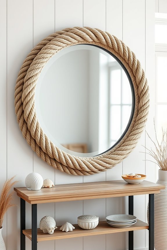 coastal mirror decor accents