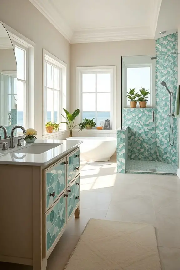 coastal mosaic tile designs