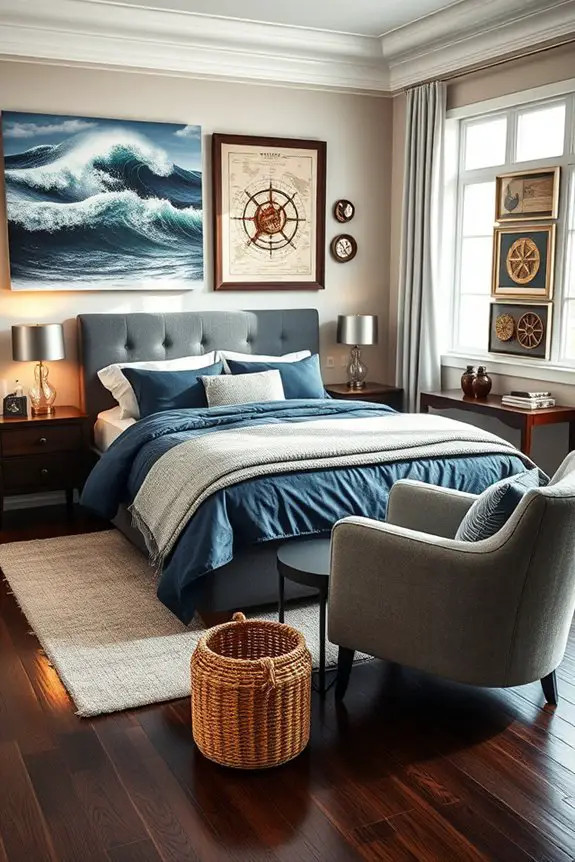 coastal nautical bedroom decor