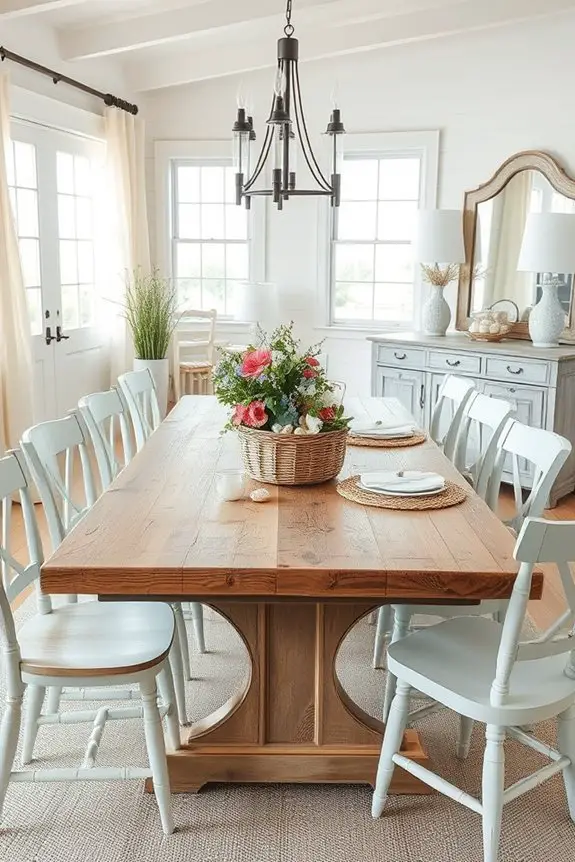 coastal rustic dining elegance