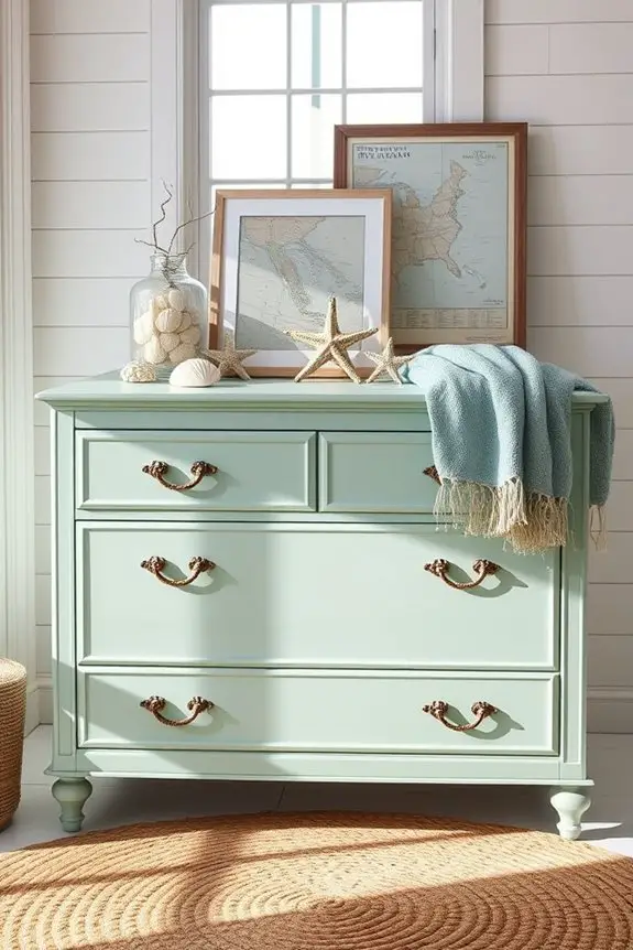 coastal seafoam green decor