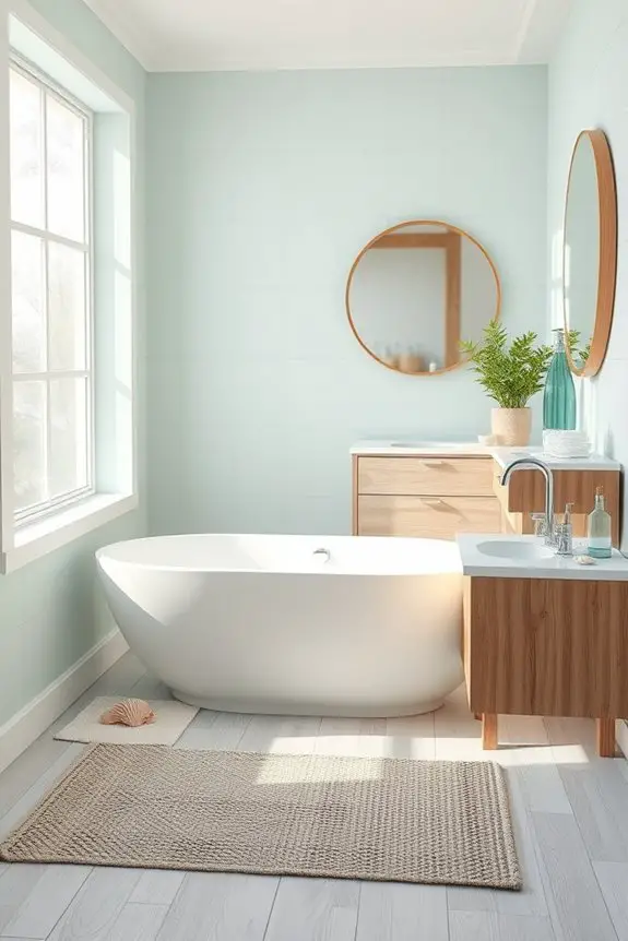 coastal serene bathroom oasis