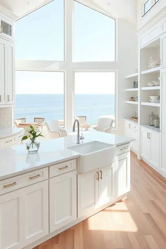 coastal serenity in kitchens