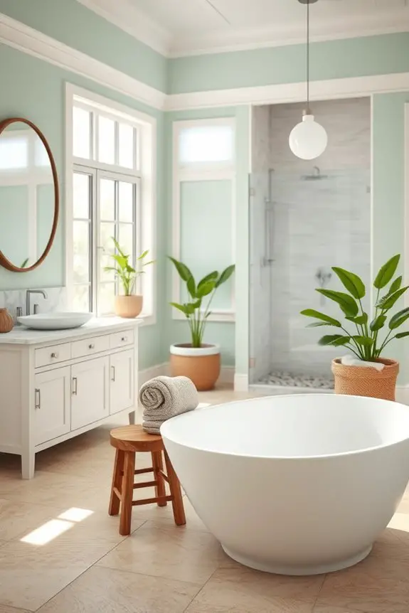 coastal spa bathroom elements