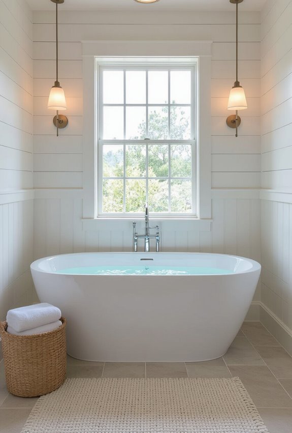 coastal textured walls for bathroom