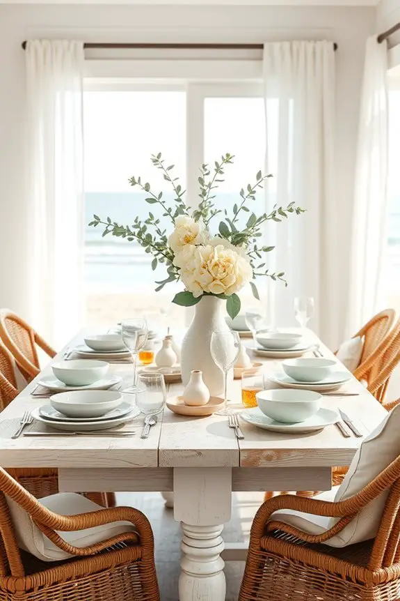 coastal themed serving ware