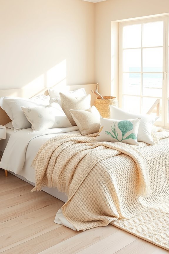 coastal throw pillow decor