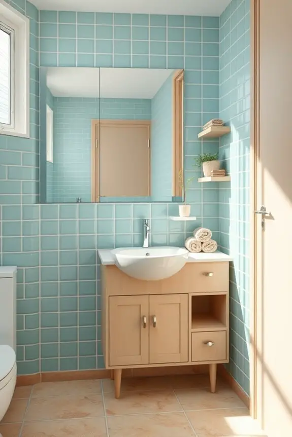 coastal vibe bathroom colors