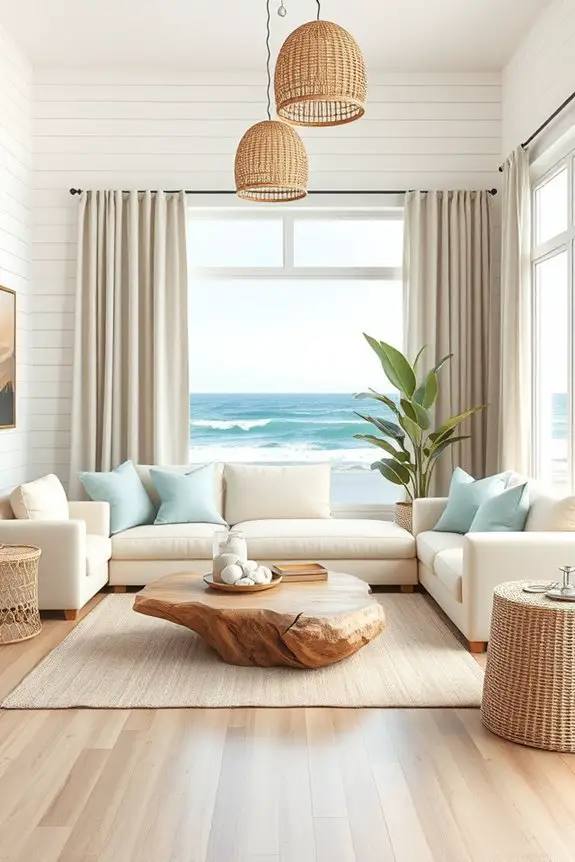 coastal wall treatments ideas