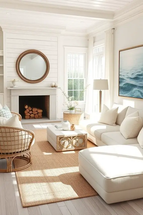 coastal whitewash interior design