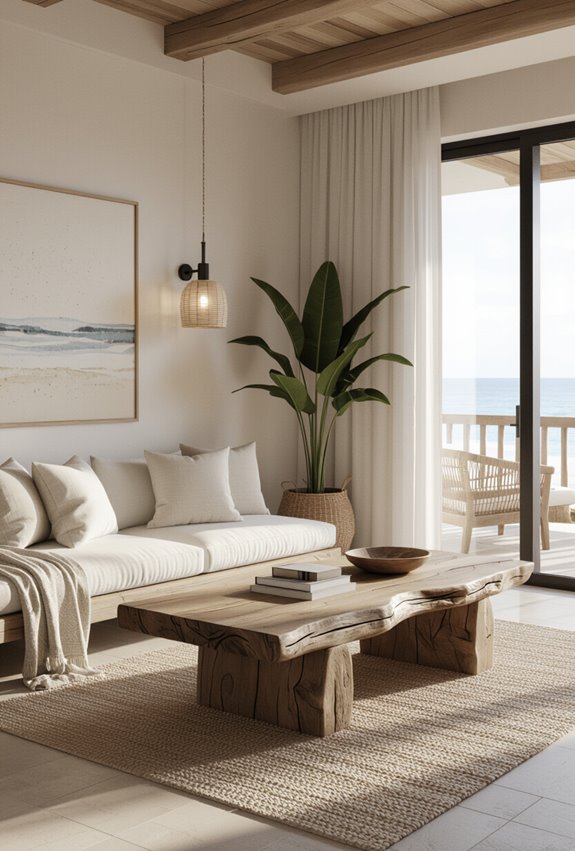 coastal woven texture and tranquility