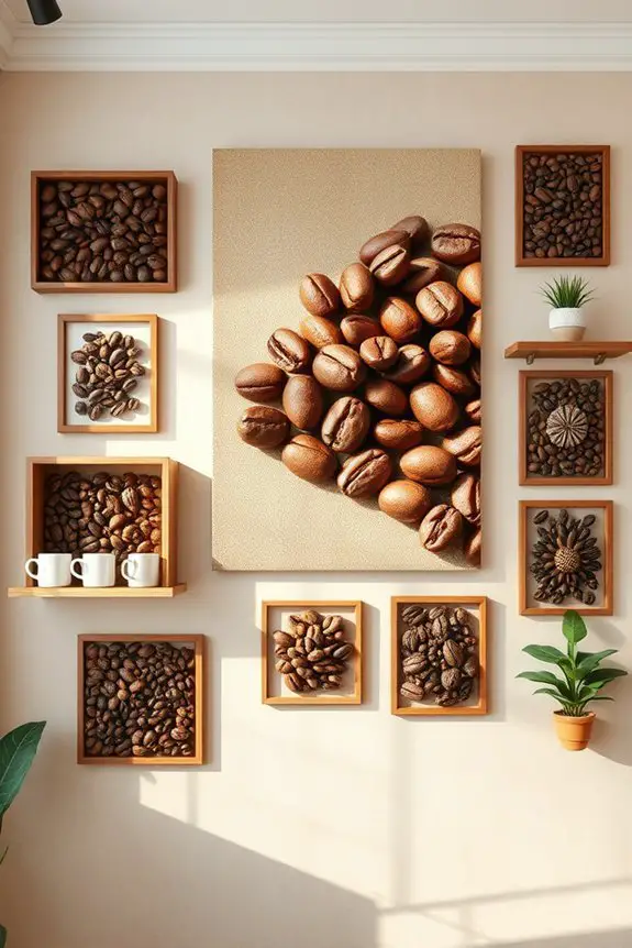 coffee bean thematic displays