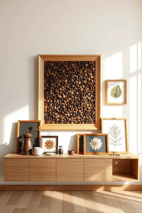 coffee bean wall decor