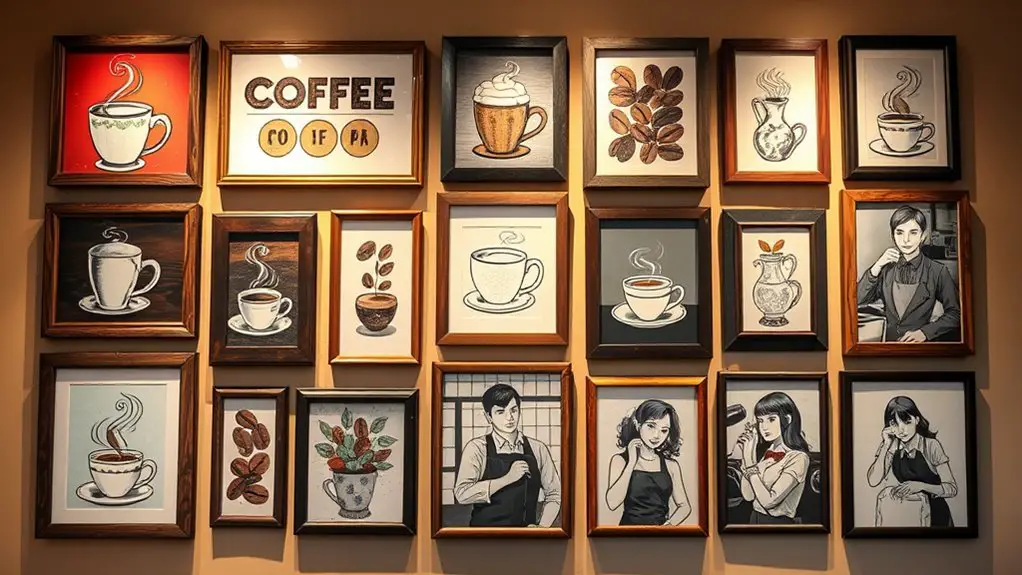coffee themed wall art ideas