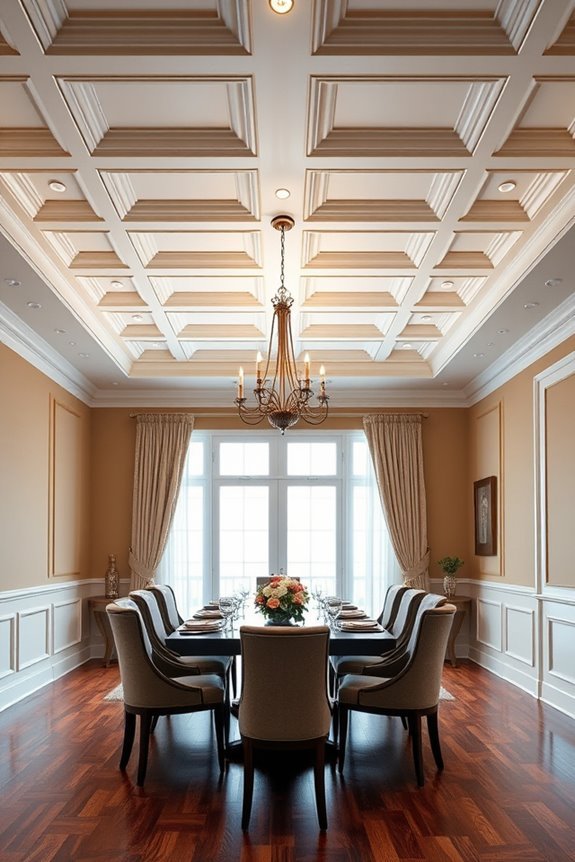 coffered ceilings enhance aesthetics