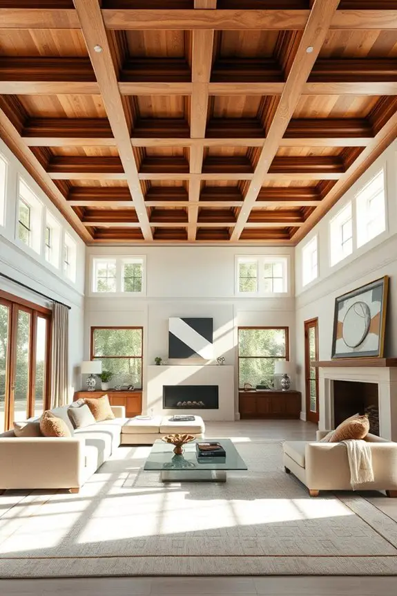 coffered ceilings enhance sophistication