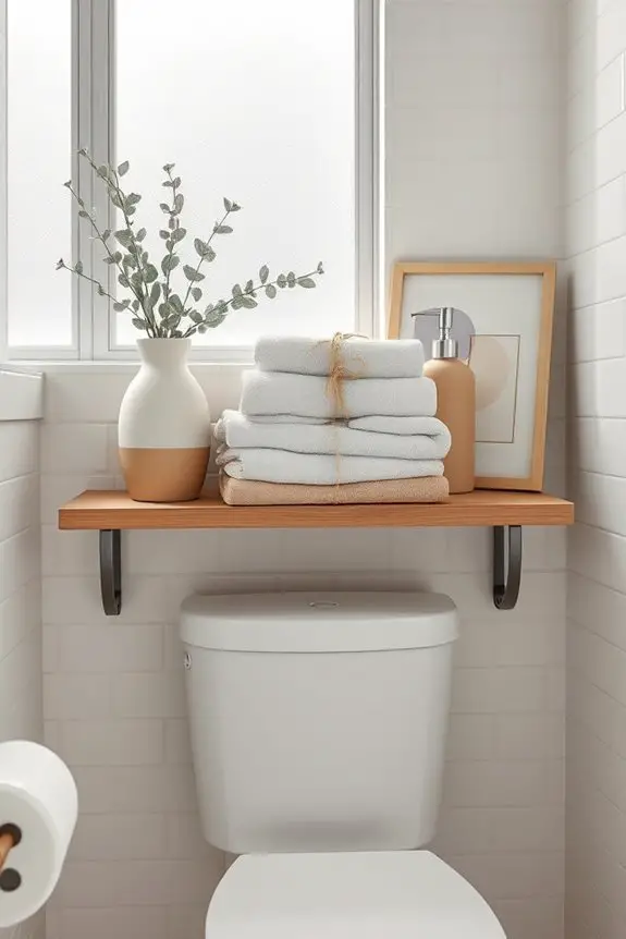cohesive bathroom color coordination