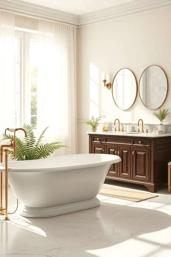 cohesive bathroom decor elements