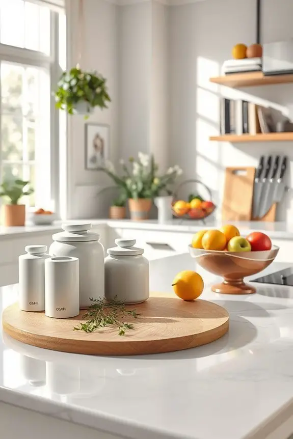 cohesive kitchen accessory theme