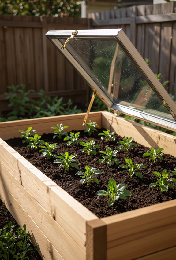 cold frame raised bed construction