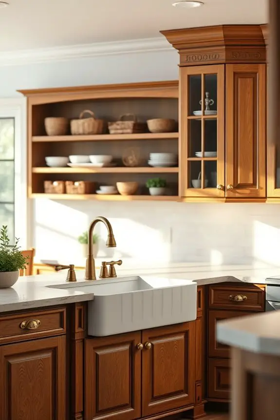 colonial kitchen cabinet styles