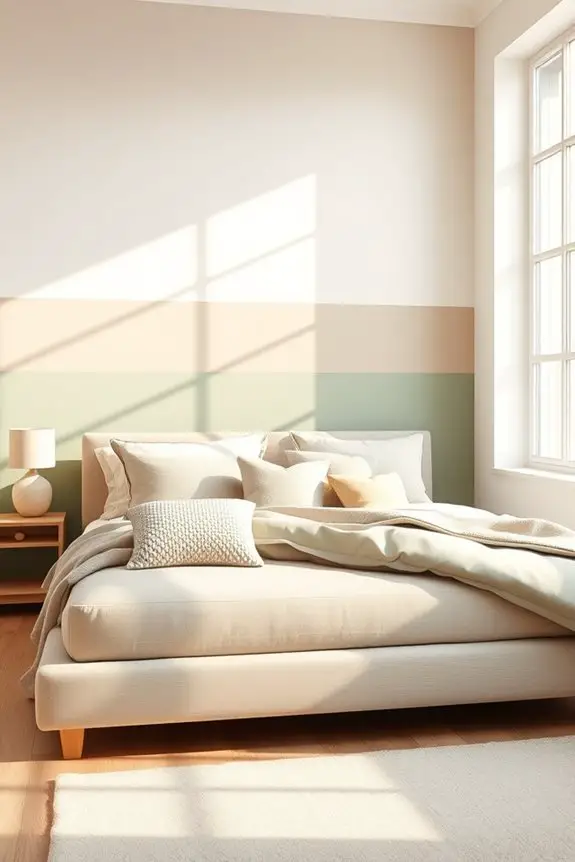 color blocked wall design