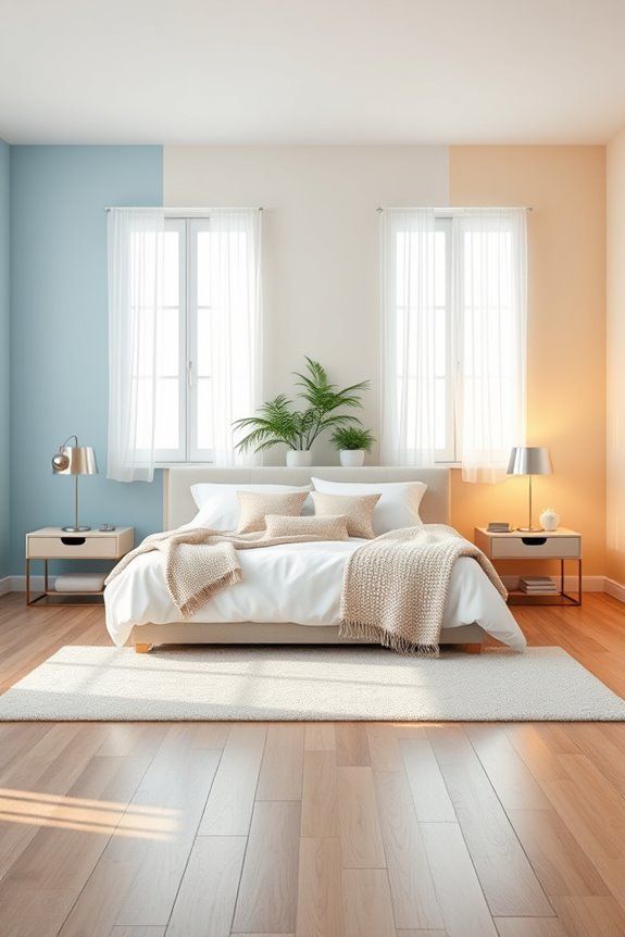 color blocked wall transformation