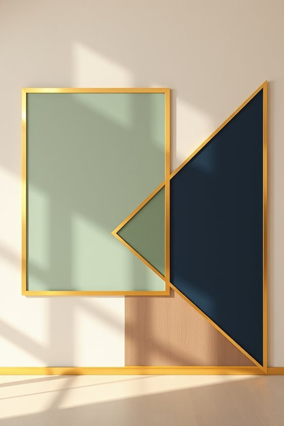 color blocking with tape