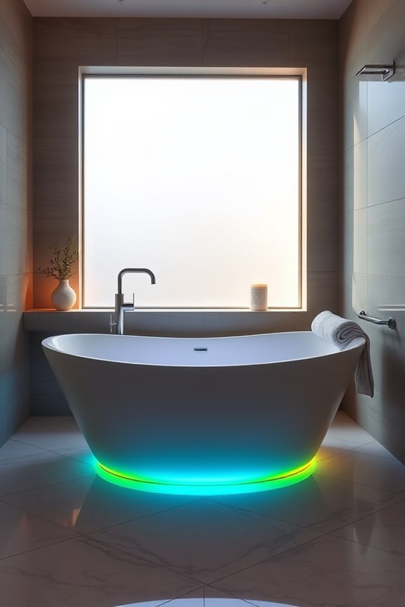 color changing led bathtubs