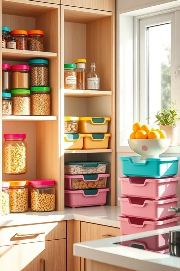 color coded kitchen organization solutions