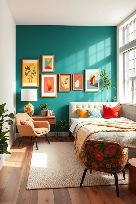 colorful accent wall ideas