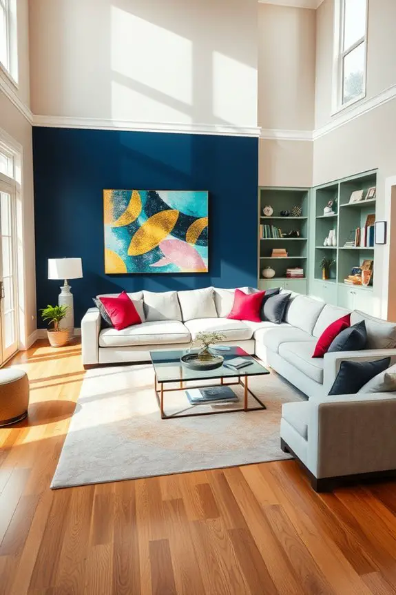 colorful accent wall ideas