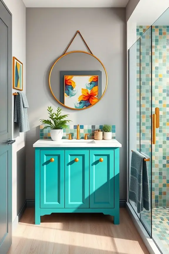 colorful accents enhance personality