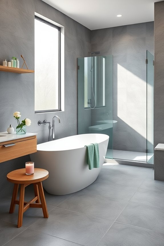 colorful accents for bathrooms