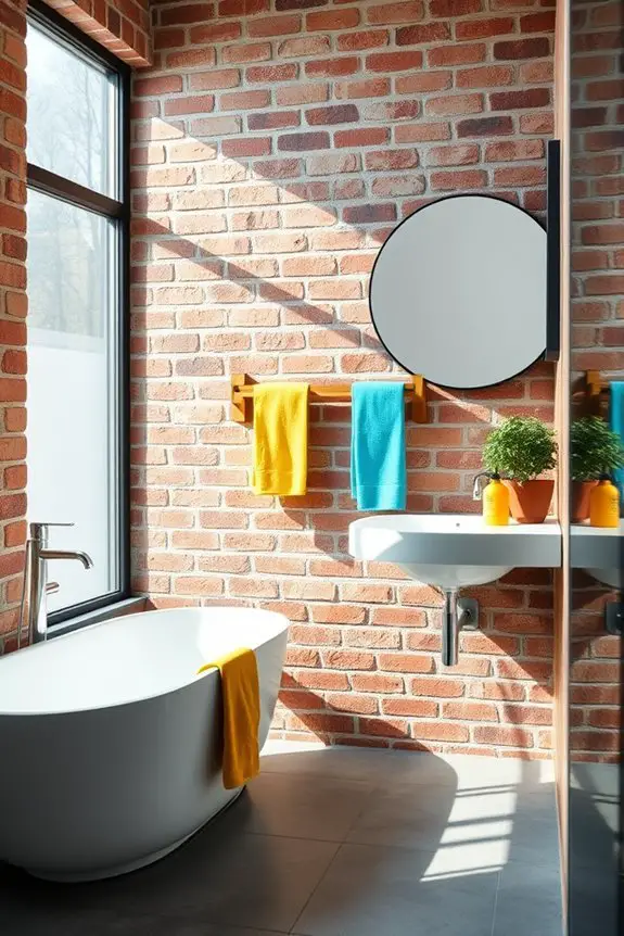 colorful accessories enhance brick