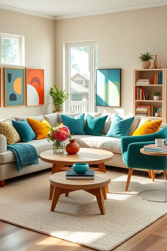colorful accessories enhance warmth