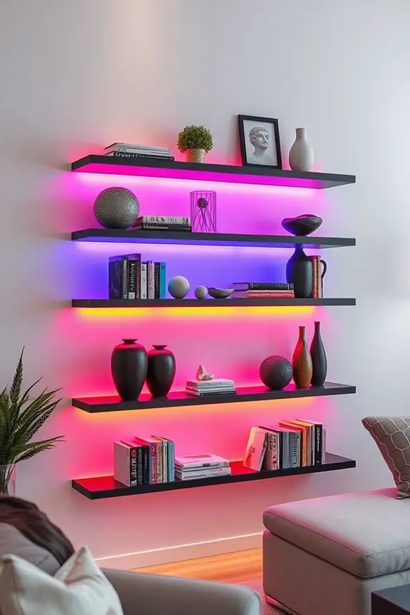 colorful ambient led lighting