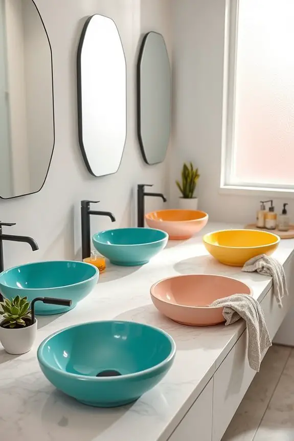 colorful and artistic sinks