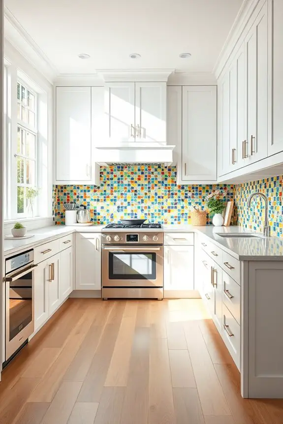 colorful backsplash kitchen inspiration