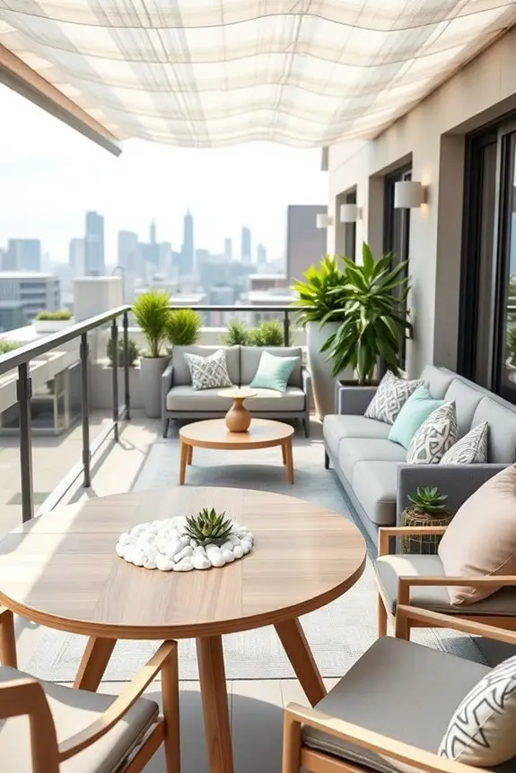 colorful balcony oasis design