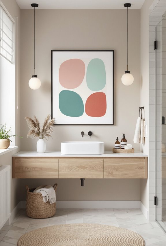 colorful bathroom mood harmony