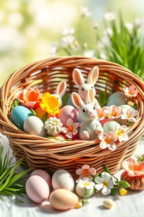 colorful clay basket fillers