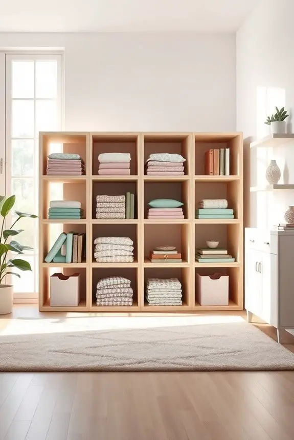 colorful cube storage organization