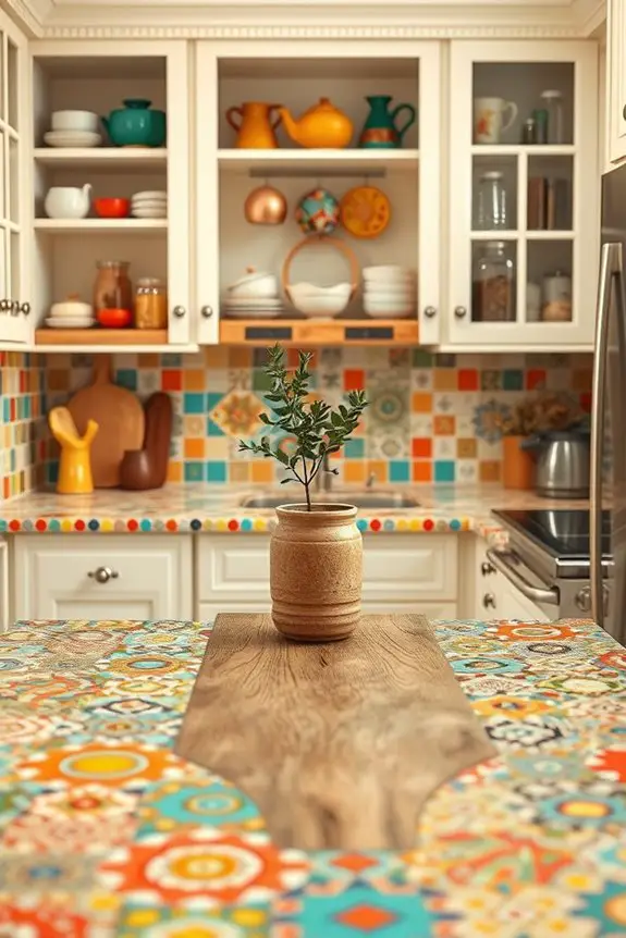 colorful durable mosaic countertops
